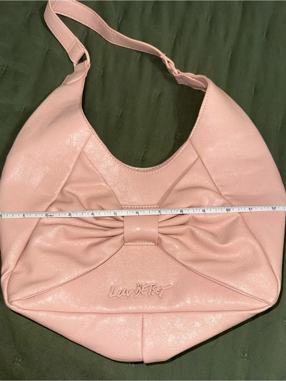 NWOT LuvBETSY Betsey Johnson Pink Bow Hobo Bag